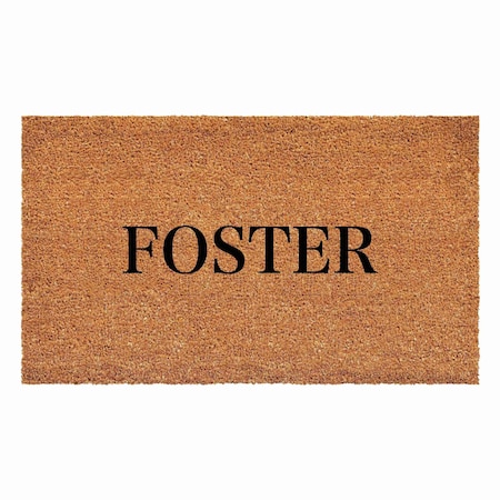 Calloway Mills Personalized Door Mat, Black, Natural, 36 in W x 72 in L 111283672